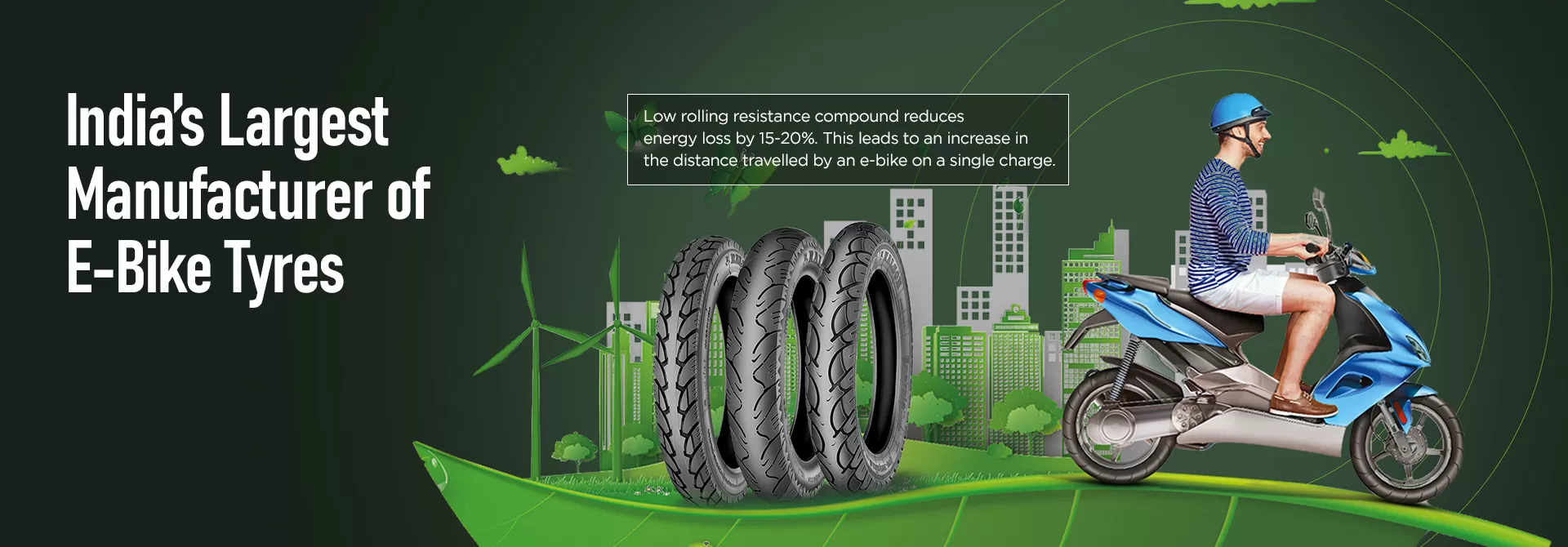 India's Largest Manufacturer of E-Bike Tyres